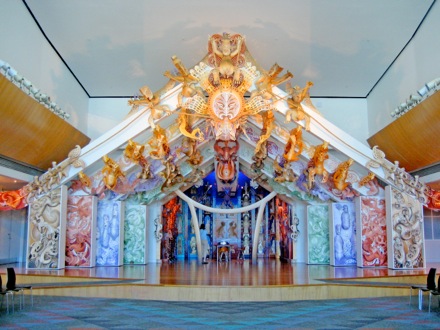 Te Marae (Maori meeting place) at Te Papa