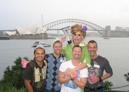 Felipe, Brad, David, Jonathan and our tourguide, Miss Penny Tration