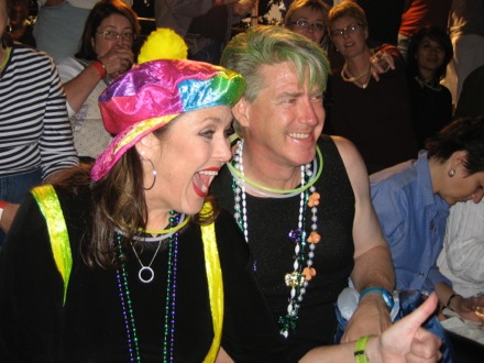 Enjoying the Mardi Gras Parade