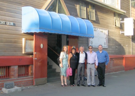 Rehearsal dinner at Martin Bosley's Yacht Club