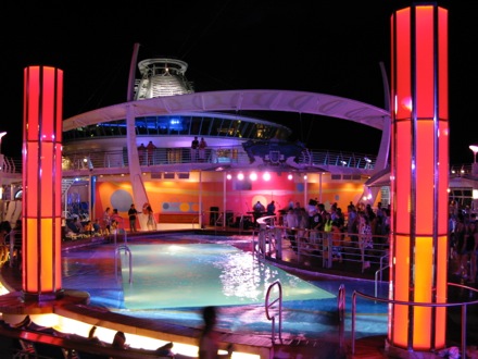 Main pool - nighttime