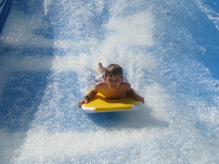 Surfing takes concentration