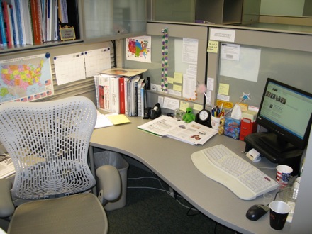 Bill's desk (very exciting)