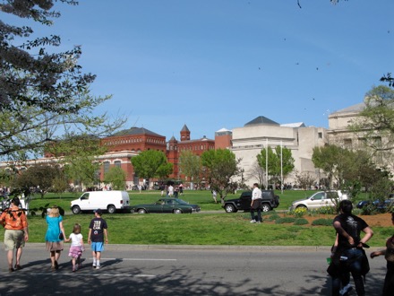 Back of the Forest Service and Holocaust Museum