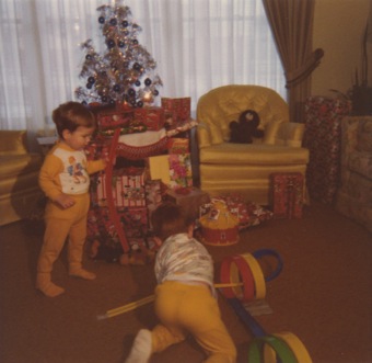 Christmas family room