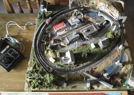 N scale aerial view