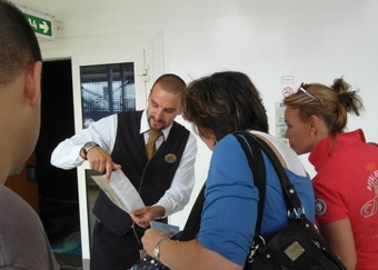 Our waiter Nash explains the wine packages