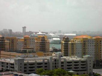 Our ship, The Jewel, from the fort