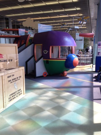 Chicago airport playground airplane