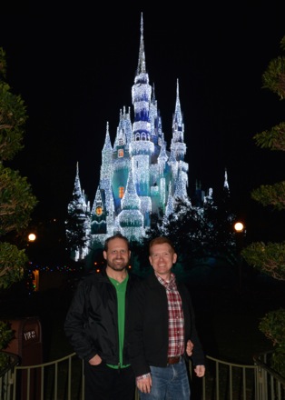 Us by the castle rose garden