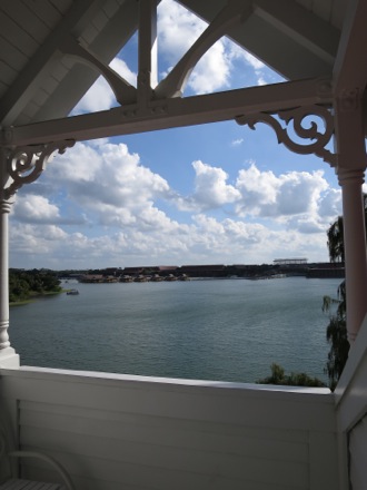 View of the Polynesian from our balcony