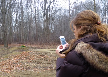 Patti at the site