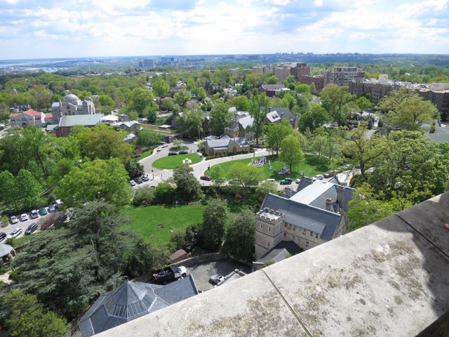 Looking over the grounds