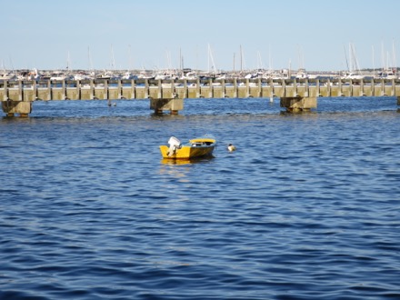 yellow boat