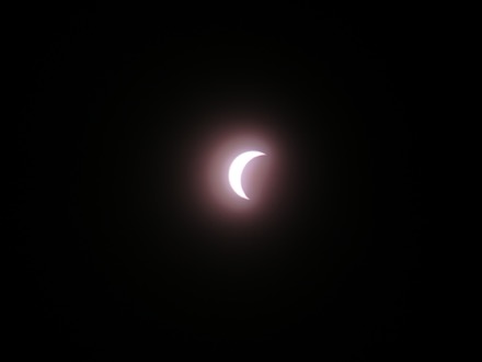 Sun looked white through the sunoculars