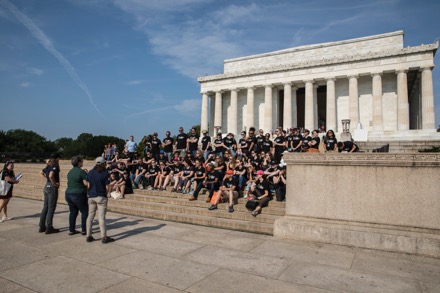 Getting ready to paint the National Mall