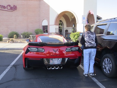 Mavis checks out her next car