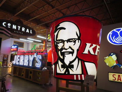 Inside the museum, Kentucky Fried Chicken