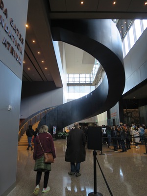 Getting in line at the National Museum for African American HIstory and Culture