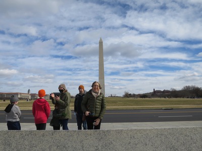 Happy about being at WWII Memorial