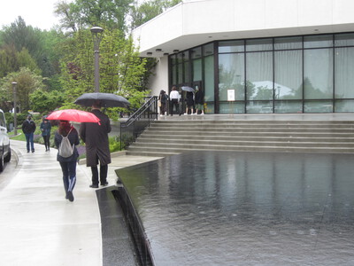 The Lady in Red: Maria with her red umbrella