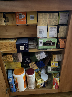 Karen's tea cupboard