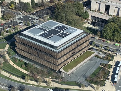 The National Museum of African American History and Culture is northeast.