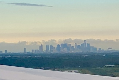 Landing at Houston Hobby airport