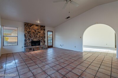 Family room looking toward the living room