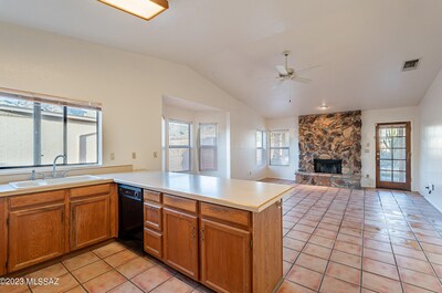 Kitchen walking in from the garage