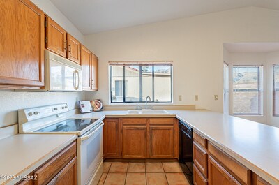 Kitchen looking north