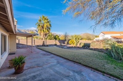 Patio facing north