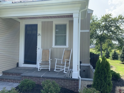 The front door, and a secret basement door.