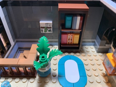 Bookshelf in apartment