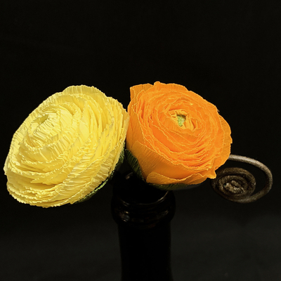 Yellow and Orange Ranunculus